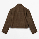 Jaqueta Cropped Suede