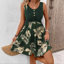 Vestido Curto Verde Tropical