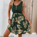 Vestido Curto Verde Tropical