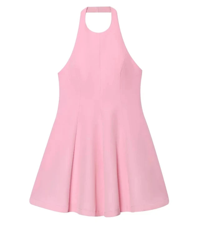 Vestido Curto Gola Alta