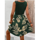 Vestido Curto Verde Tropical