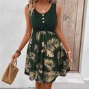 Vestido Curto Verde Tropical