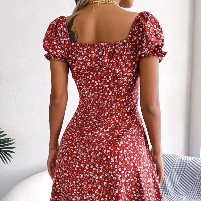 Vestido Floral Ruffles